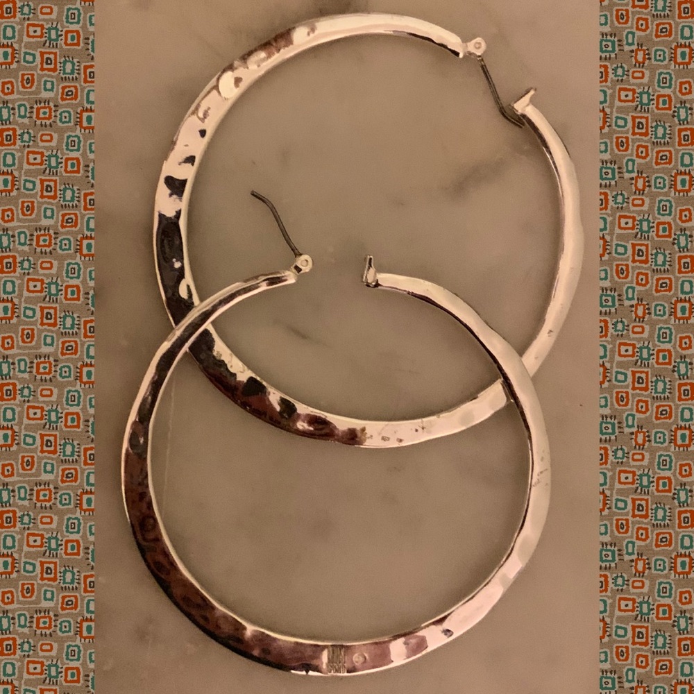 Silver Hoops
